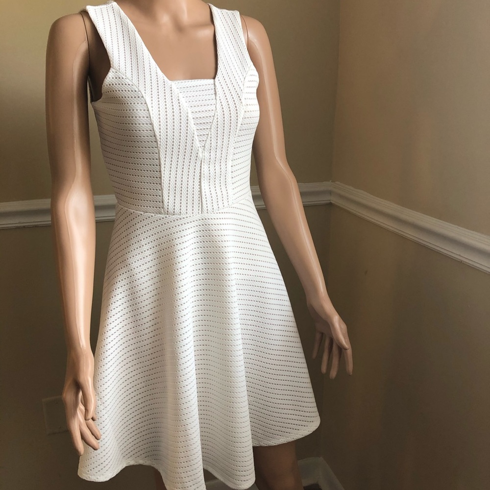 Maurices White perforated cocktail dress. Worn once